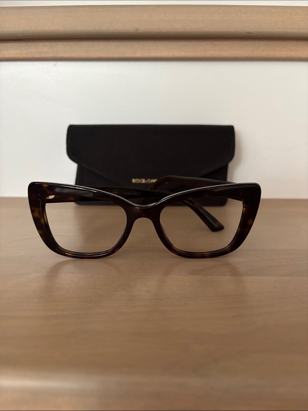 Women’s Dolce & Gabbana Tortoiseshell Cat-Eye Glasses - Brown/Amber